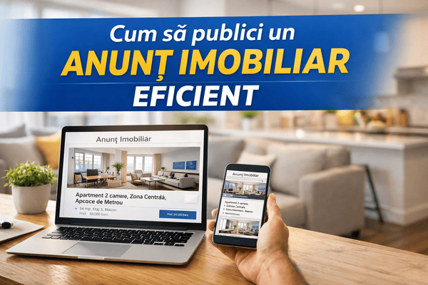 Cum să creezi un anunț imobiliar eficient în 2026 - BazarulDeCase.ro