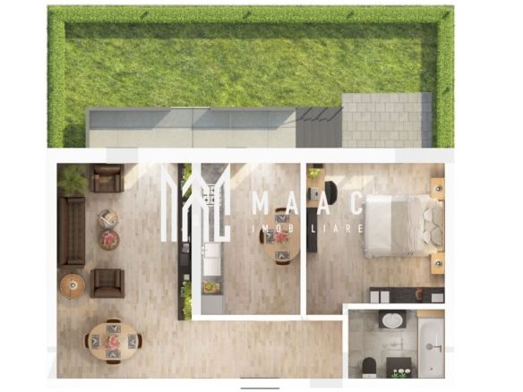 Apartament 3 camere I Parter I Gradina 46 mp I Doamna Stanca
