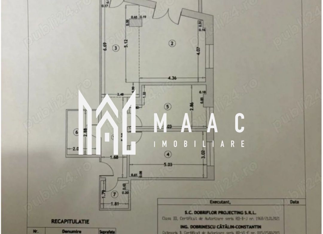Apartament 3 camere | etaj 1 | bloc nou |