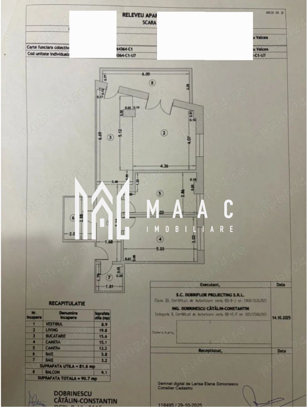 Apartament 3 camere | etaj 1 | bloc nou |