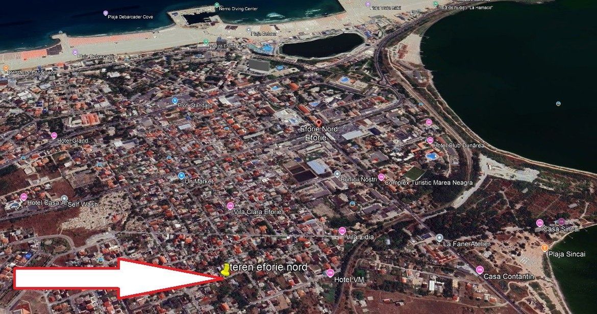 PRET REDUS!  Teren Intravilan cu Utilitati pentru Vilă / Pensiune – Eforie Nord
