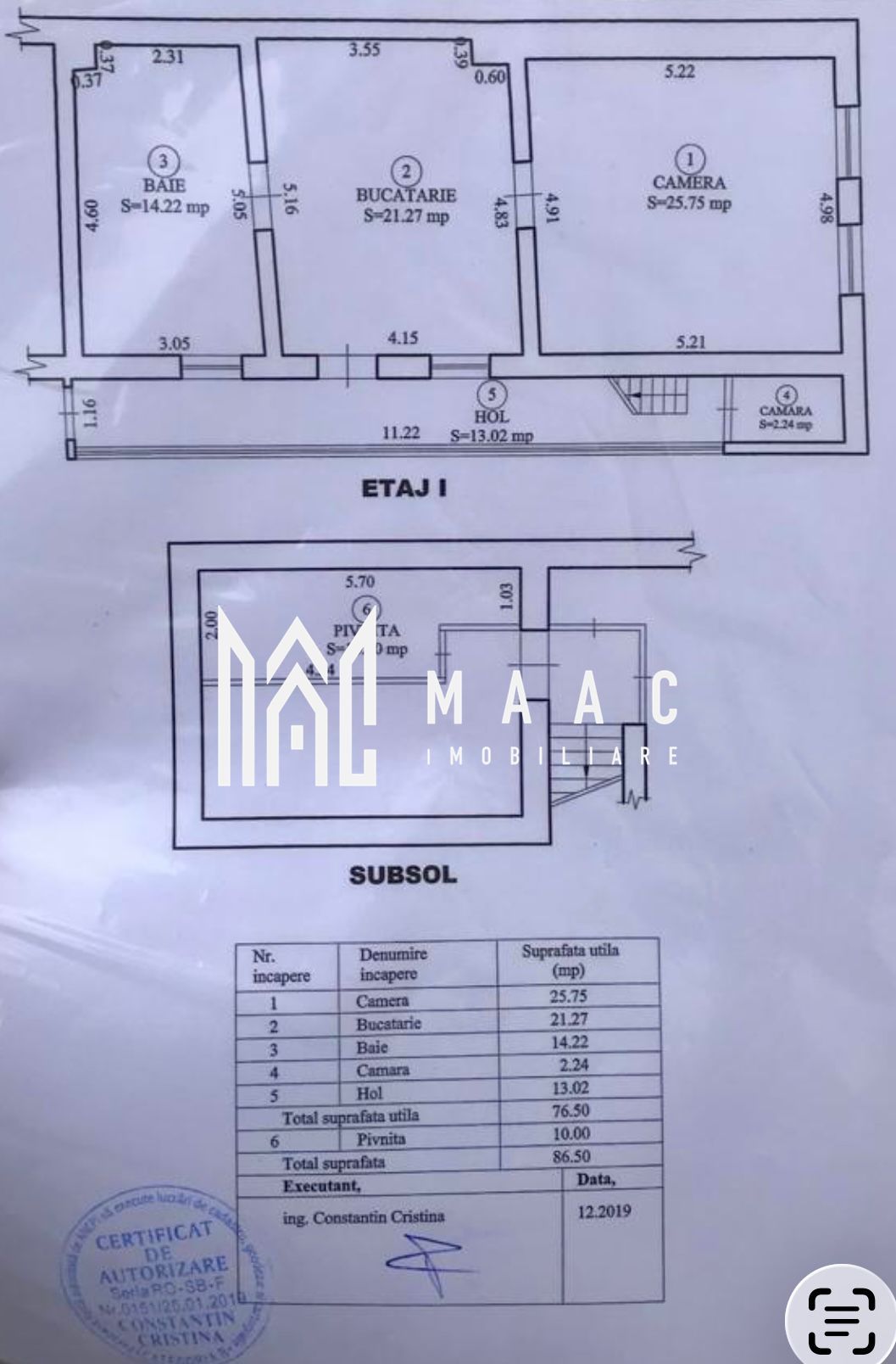 Apartament 2 camere | 76 MPU | Boxa | Parter | Ultracentral