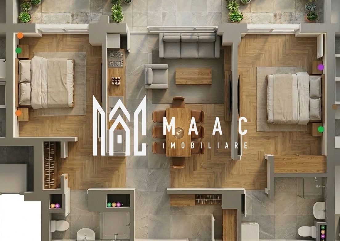 Apartament 3 camere | 72.35 MPU | Balcon | Veterani - Imagine principala