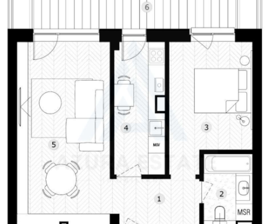 Apartament ultramodern 2 camere 53,7 mp utili terasa inchisa Țiglari