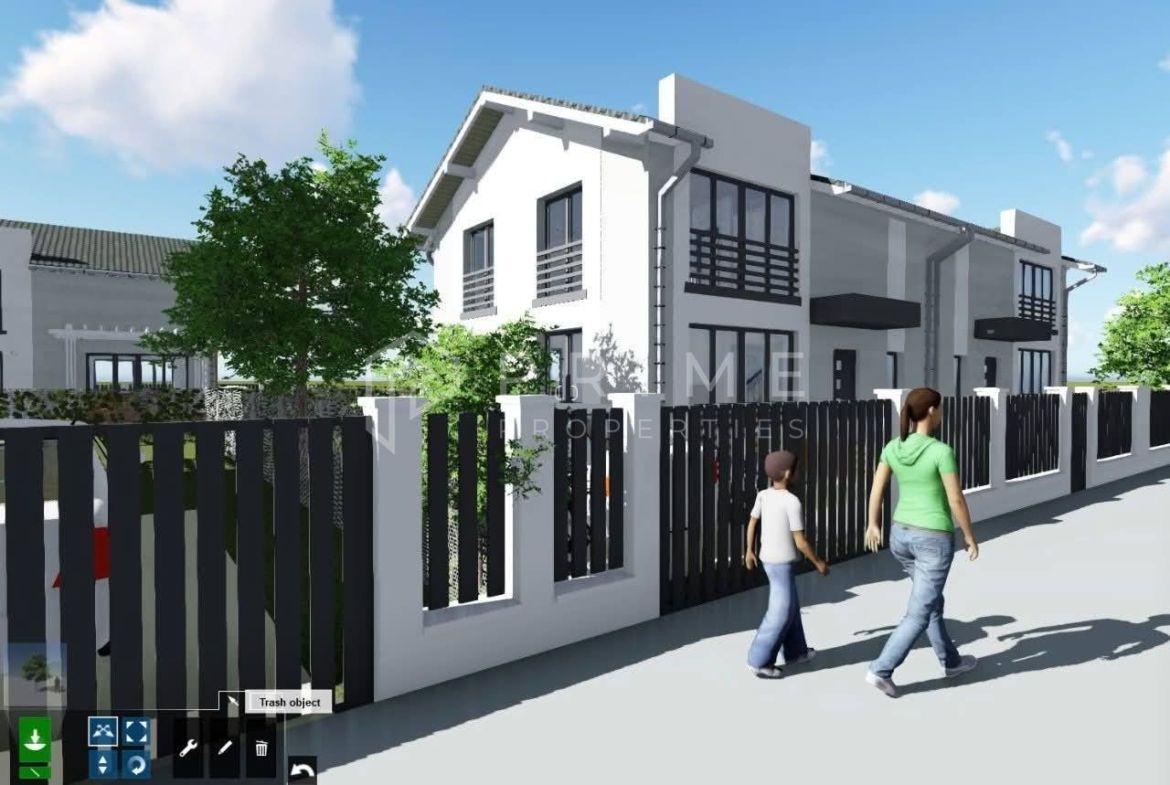 Construcție nouă, zonă liniștită – case 3 dormitoare, teren 250 mp