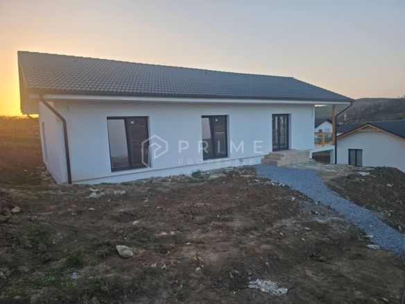 Vilă chalet modern cu perete panoramic de sticlă – Livezeni, Mureș
