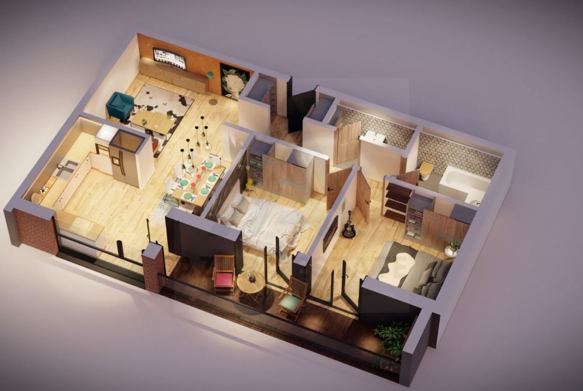 Apartament premium 75 mp utili cu parcare subterana si boxa Central
