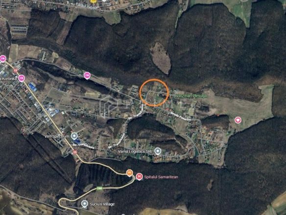 Teren 2.000 mp Corunca – vedere panoramică, lângă pădure, 70 €/mp