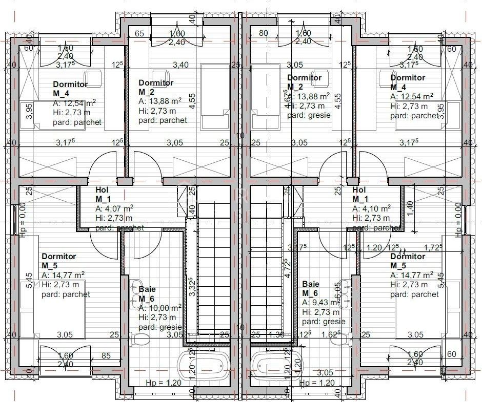 Casă nouă tip duplex izolat fonic în Livezeni