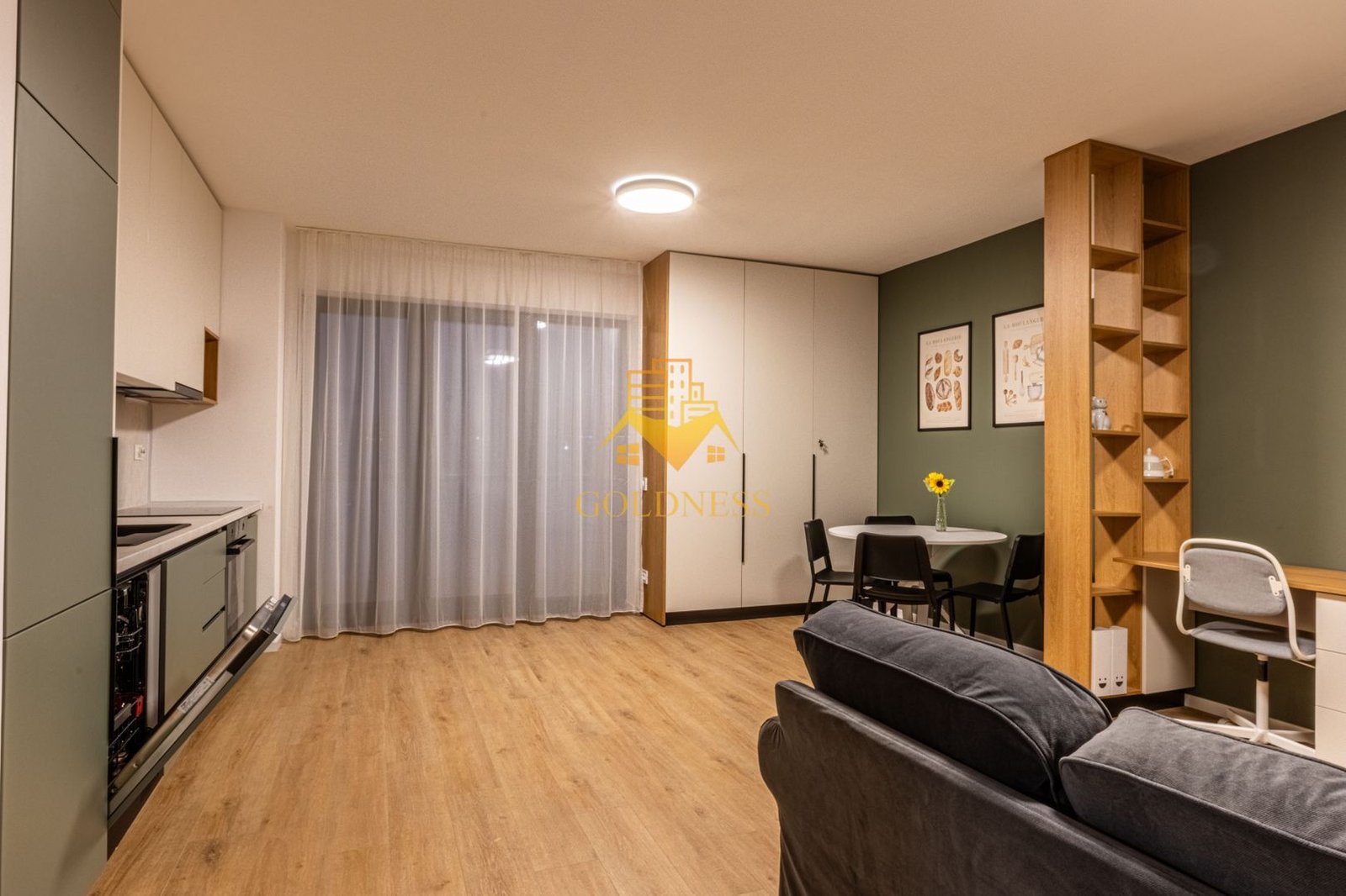 anBn-13808 2 camere open space, Gara, Liberty Residence, Cartierul Iris, Parcare