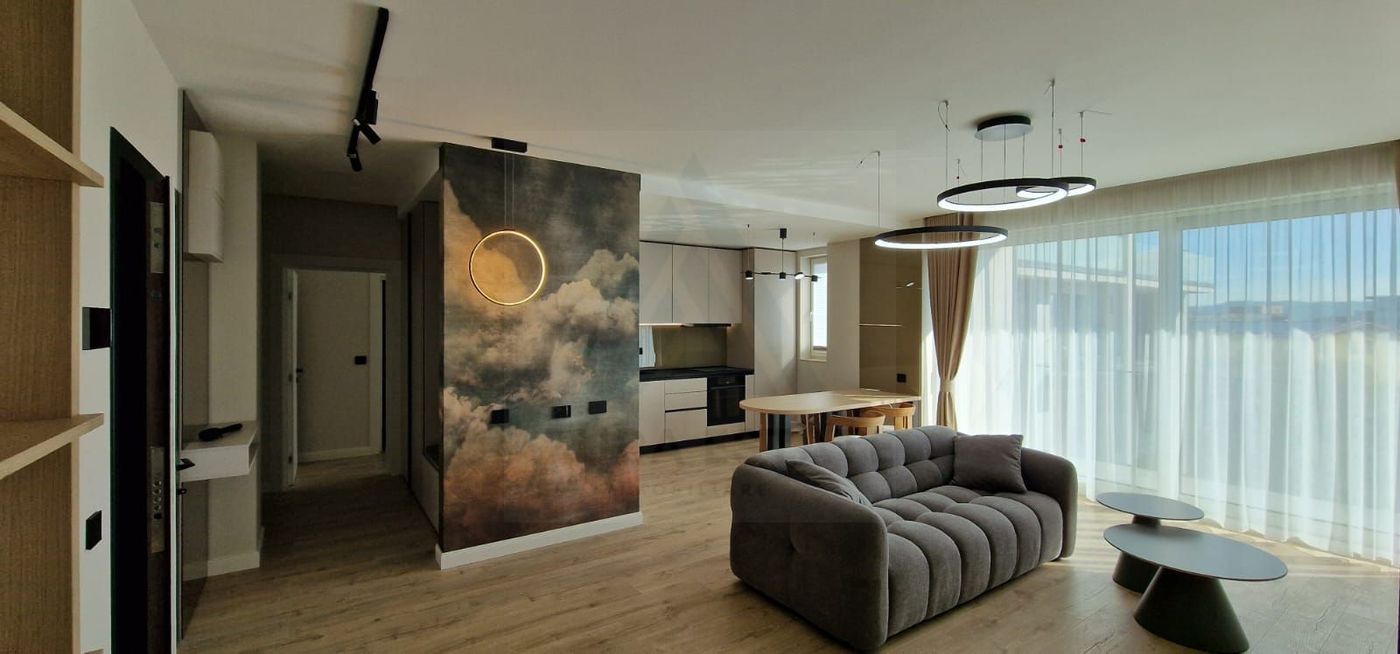 Apartament lux 80 mp utili 3 camere 2 bai si parcare subterana