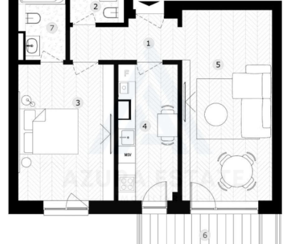 Apartament premium 2 camere vedere spre lac lift si parcare in Tiglari