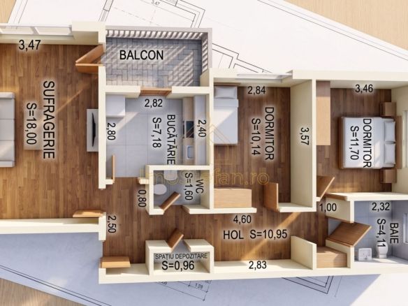 ICIL | Apartament 3 Camere | Utilat | Mobilat | Gata de mutat