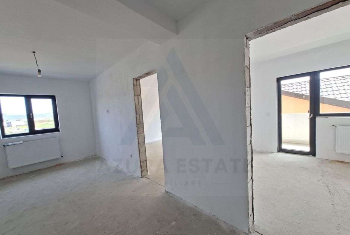 Apartament 2 camere 53 mp utili etaj 1 baie cu fereastra Selimbar