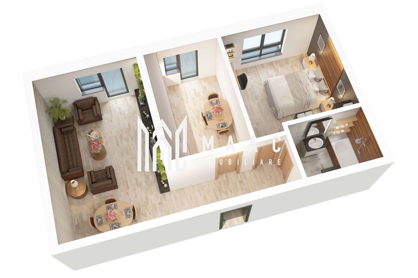 Apartament NOU | 2 camere | 56 mp | Comision 0 | Doamna Stanca