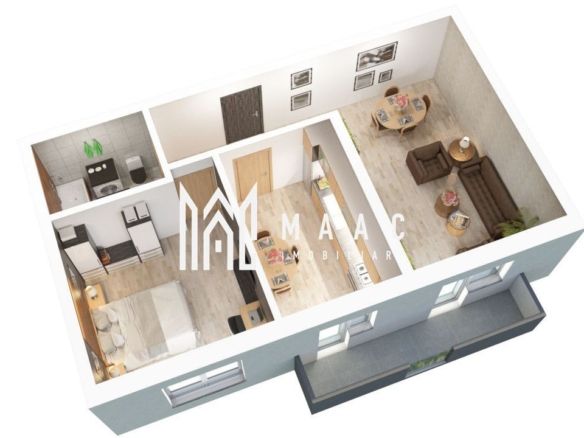 Apartament nou 2 camere 56 mp etaj 1 – Zona Rahovei/ Doamna Stanca