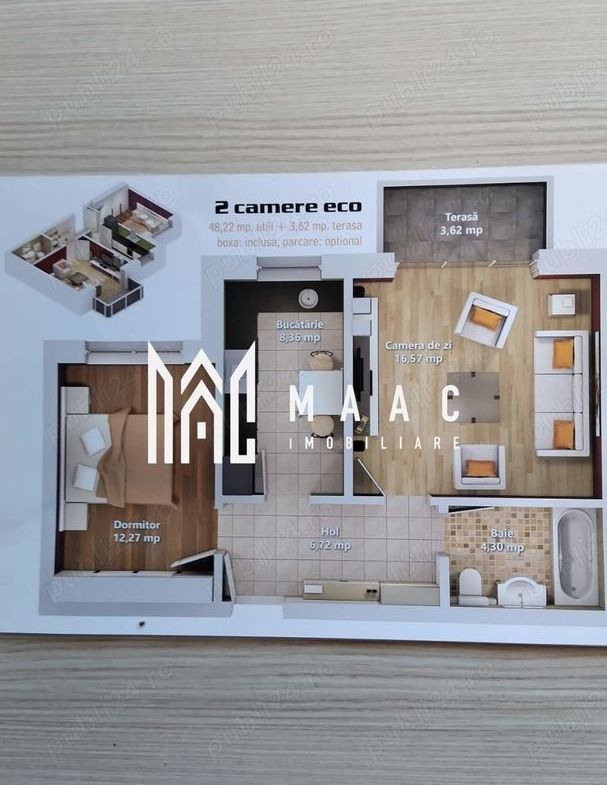 Apartament 2 camere I Avantgarden I Balcon