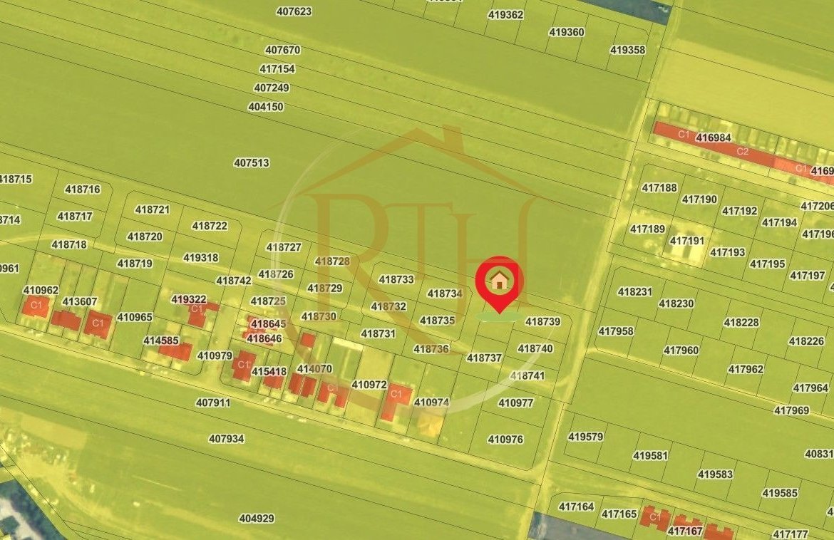 Oferim spre vanzare parcela pentru duplex,  Giroc, suprafata 507 mp, 2 fronturi