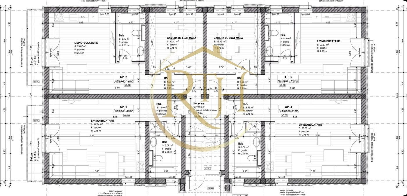 Oferim spre vanzare apartamente cu 2 camere,  Giroc, Calea Urseni 0% Comision
