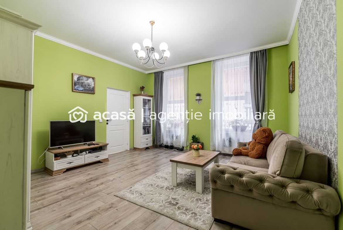 Apartament 2 camere, ultracentral, etaj intermediar (etaj 1)
