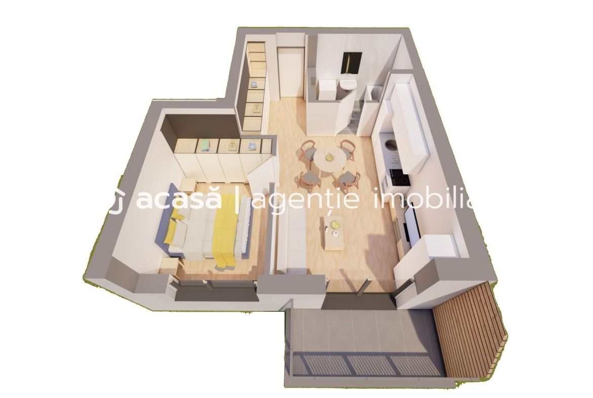 Apartament 2 camere NOUL BLOC R39 COMISION 0 ARED lânga AFI