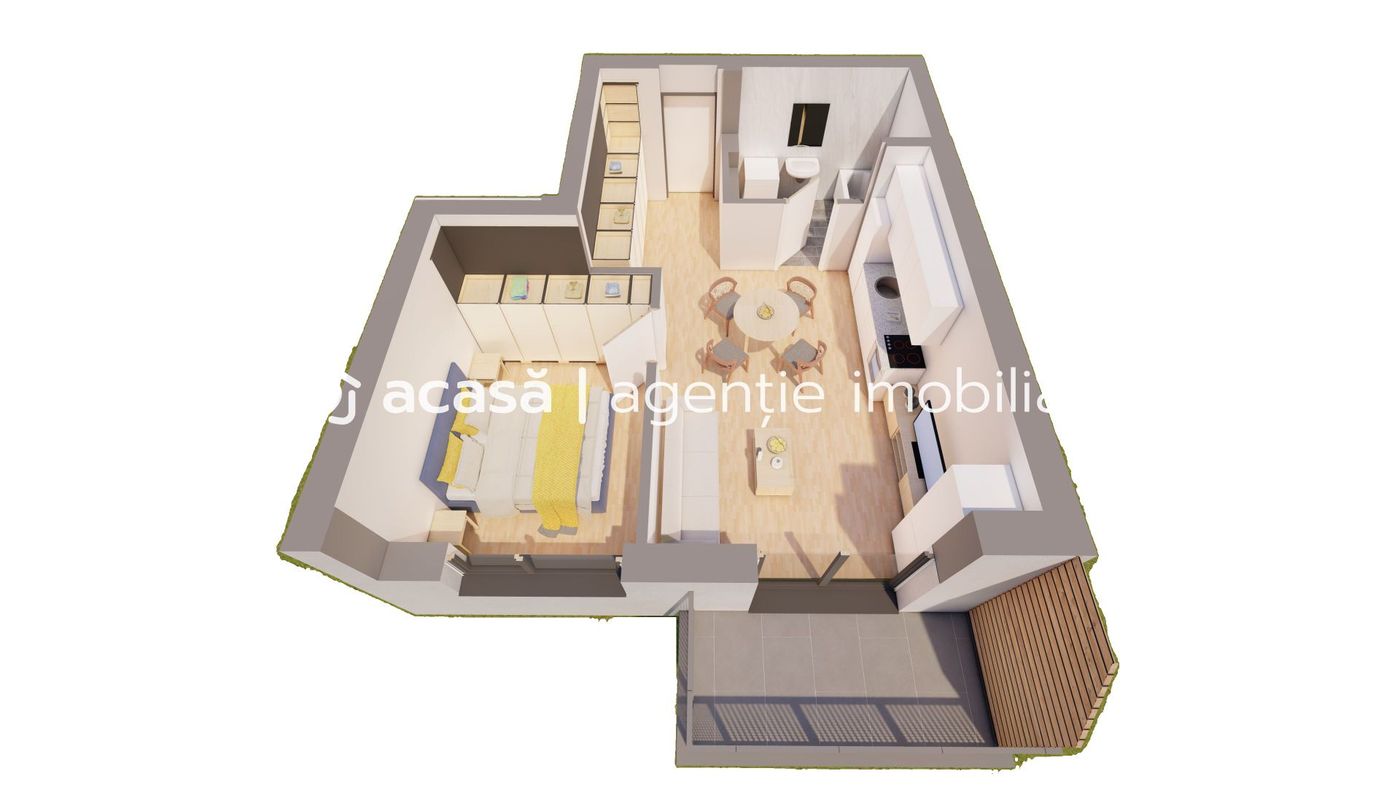 Apartament 2 camere NOUL BLOC R39 COMISION 0 ARED lânga AFI