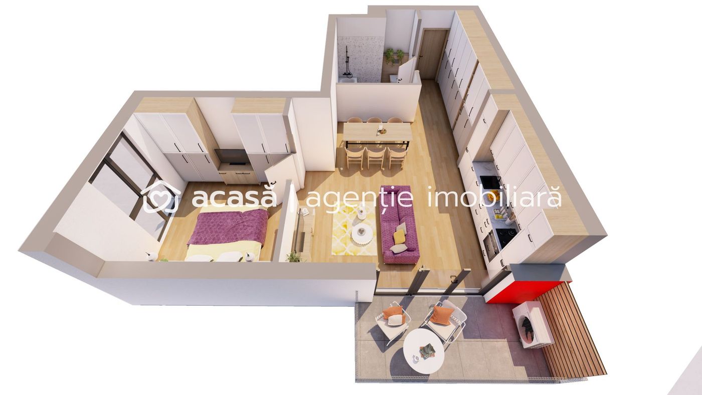 anBn-17058 Apartament ARED Premium 2 Camere – Mobilat & Utilat – COMISION 0%