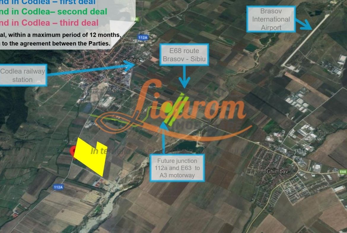 Codlea teren constructii industriale sau logistice 8 ha pana la 24 Ha