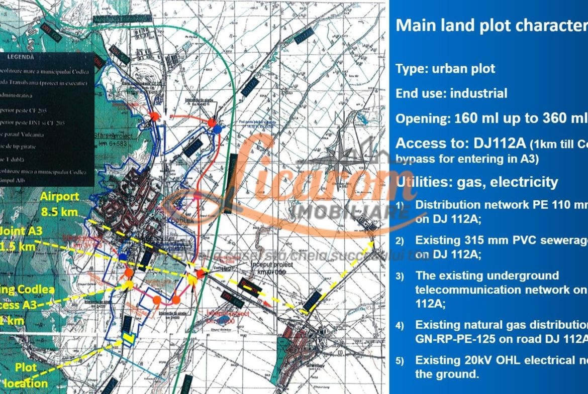 Codlea teren constructii industriale sau logistice 8 ha pana la 24 Ha