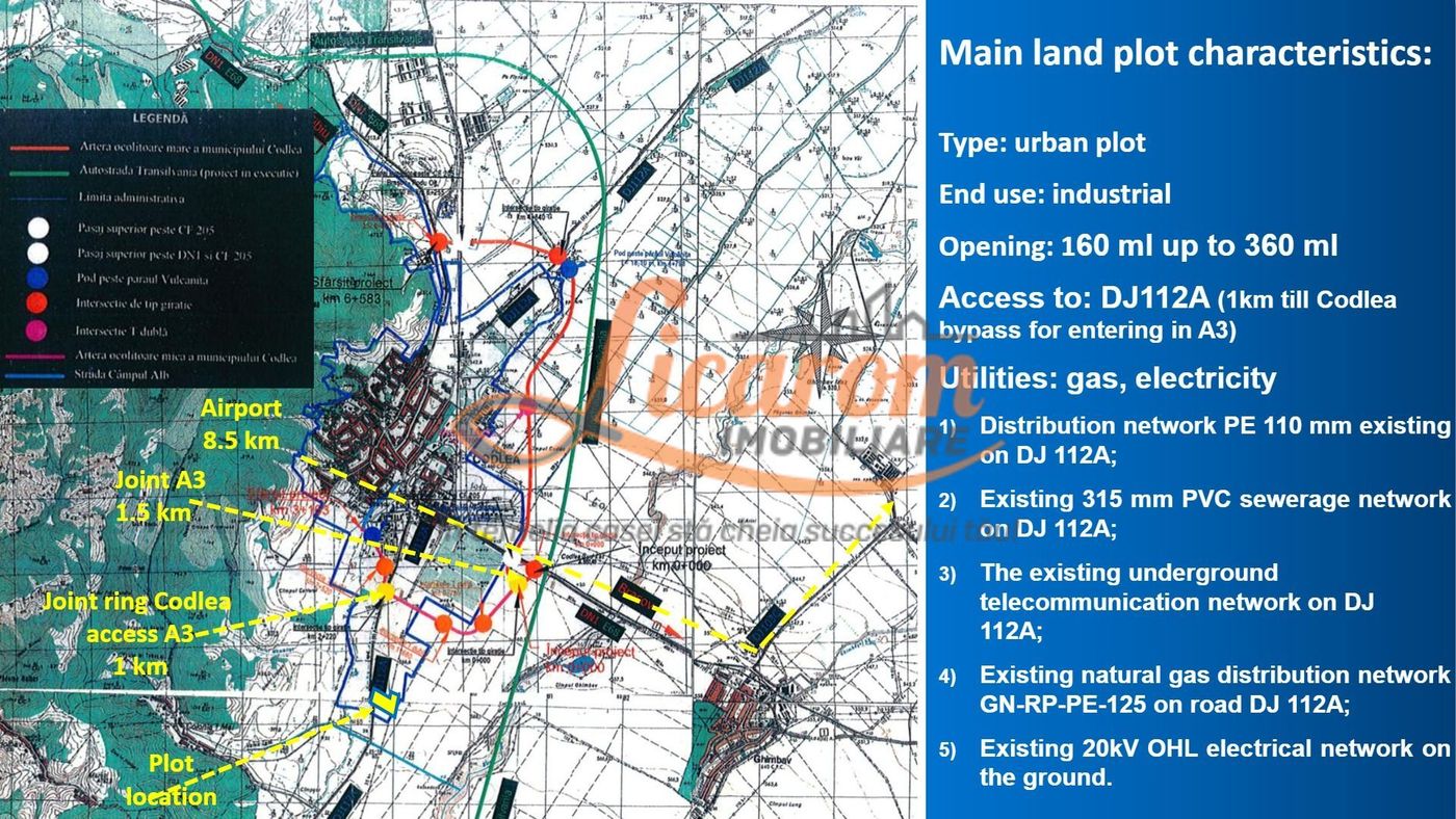 Codlea teren constructii industriale sau logistice 8 ha pana la 24 Ha