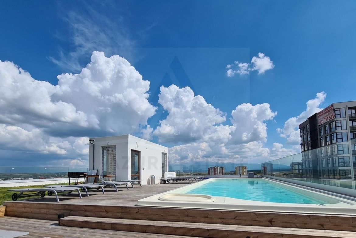 Apartament premium 2 camere piscina privata si 2 parcari Doamna Stanca
