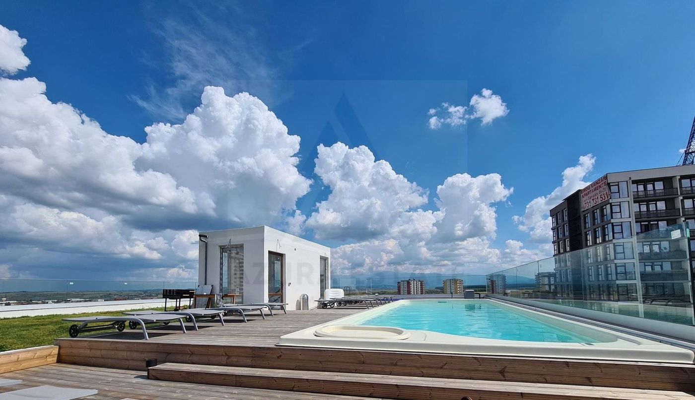 anBn-23390 Apartament premium 2 camere piscina privata si 2 parcari Doamna Stanca
