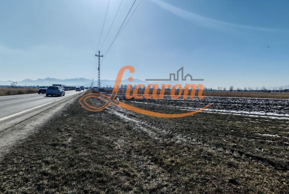 Teren Stupini Calea Feldioarei 11800 mp,25 euro/mp, front asfalt-DN13