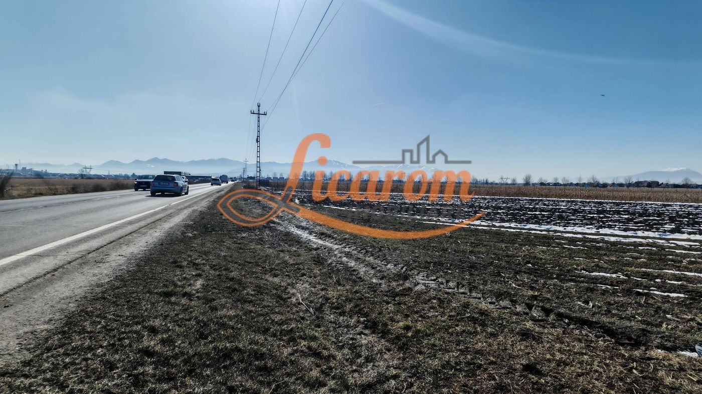 Teren Stupini Calea Feldioarei 11800 mp,25 euro/mp, front asfalt-DN13