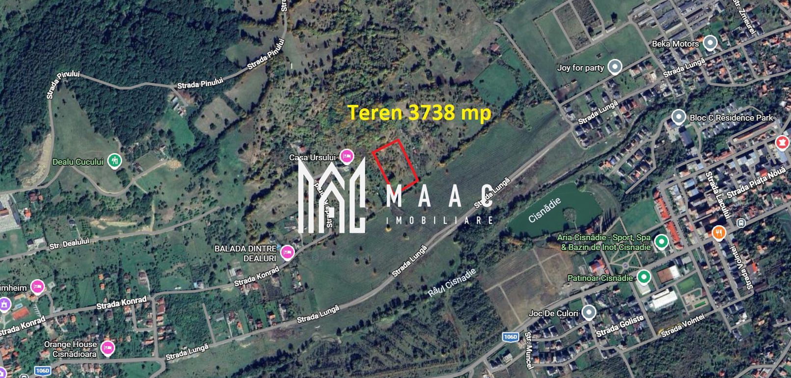 Teren intravilan 3738 mp Puz Cisnadioara