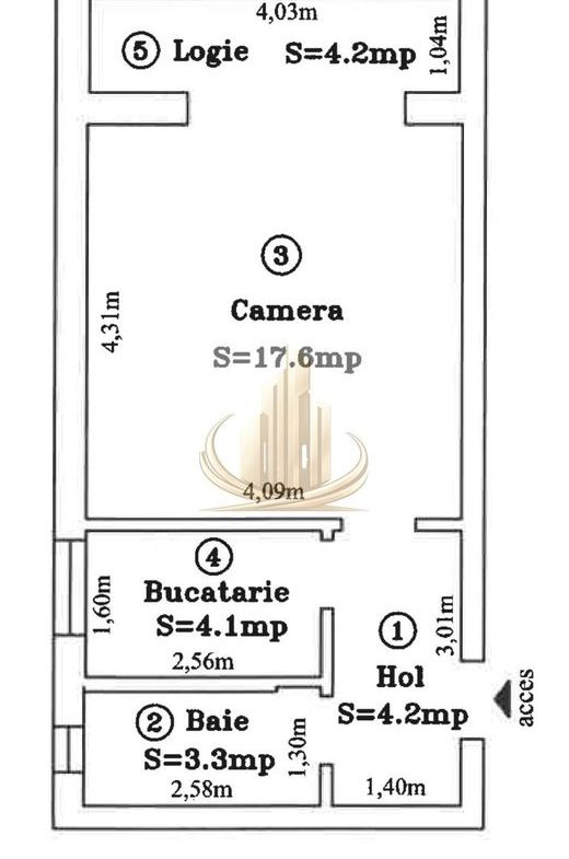 Apartament 1 cameră – Zonă Brâncoveanu | Ideal locuință sau investiție