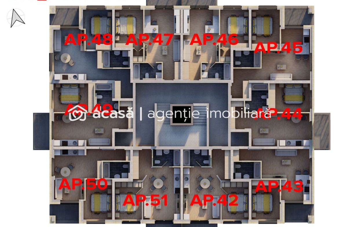 Apartament nou complex ARED – Comision 0%