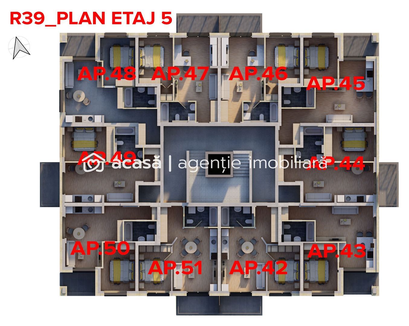 Apartament nou complex ARED – Comision 0%