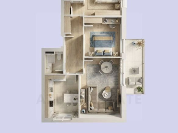 Apartament premium 76 mp utili 3 camere 2 bai etaj 2  Lacul lui Binder