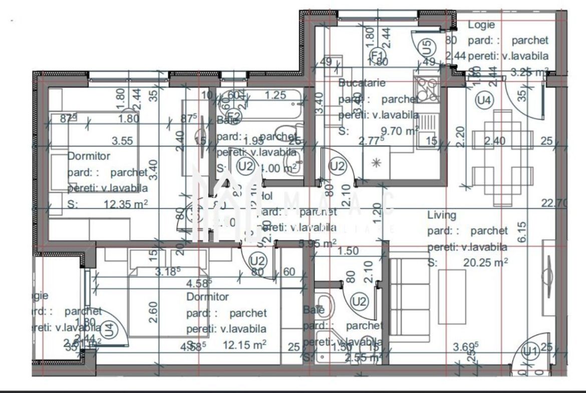 Apartament 3 camere | 2 băi | 2 balcoane | Încălzire în pardoseală | Șelimbăr
