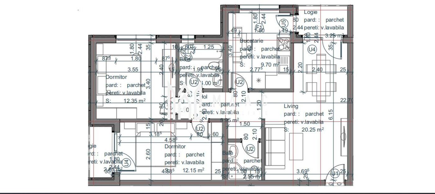 Apartament 3 camere | 2 băi | 2 balcoane | Încălzire în pardoseală | Șelimbăr