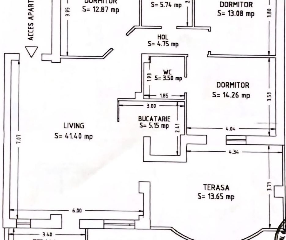Apartament 4 camere, 101.21 mp, pe plaja Coral Beach – Navodari
