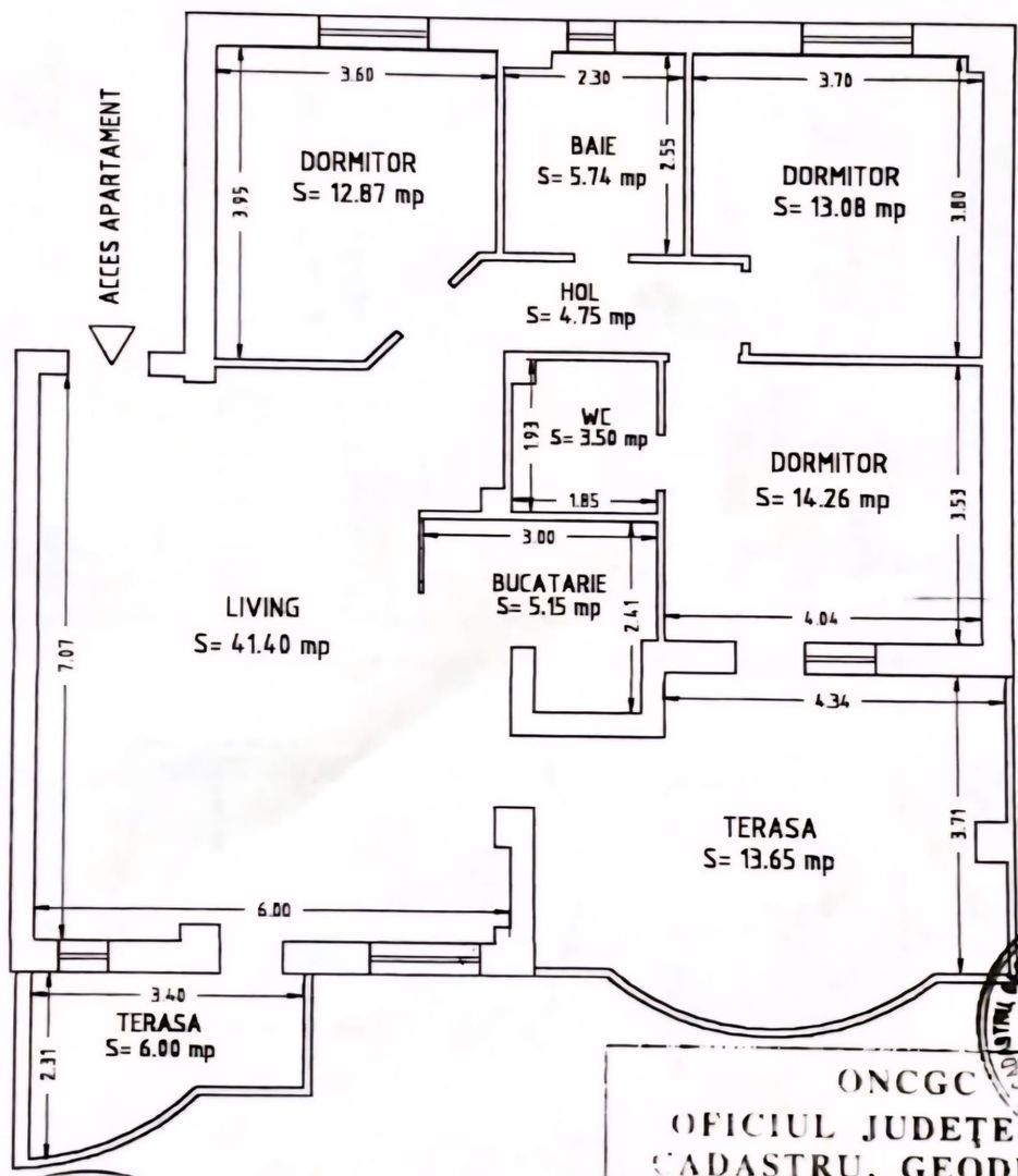 Apartament 4 camere, 101.21 mp, pe plaja Coral Beach – Navodari