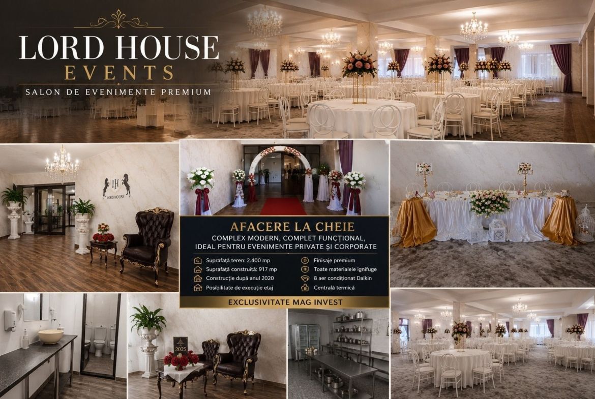 LORD HOUSE EVENTS – SALON DE EVENIMENTE PREMIUM, loc. Pechea