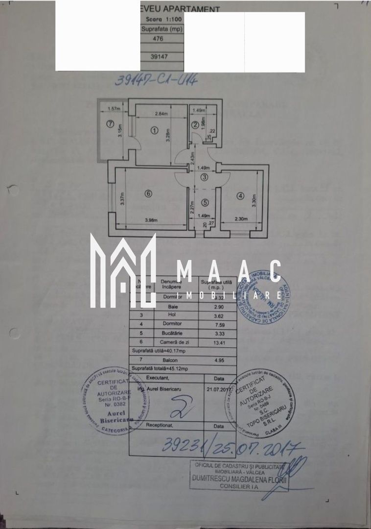Apartament 2 camere | parter | mobilat si utilat | centrala termica