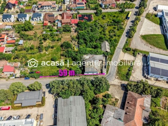 Teren comercial de 1261 mp pe colt, in Aradul Nou, cu front de 60+23 m
