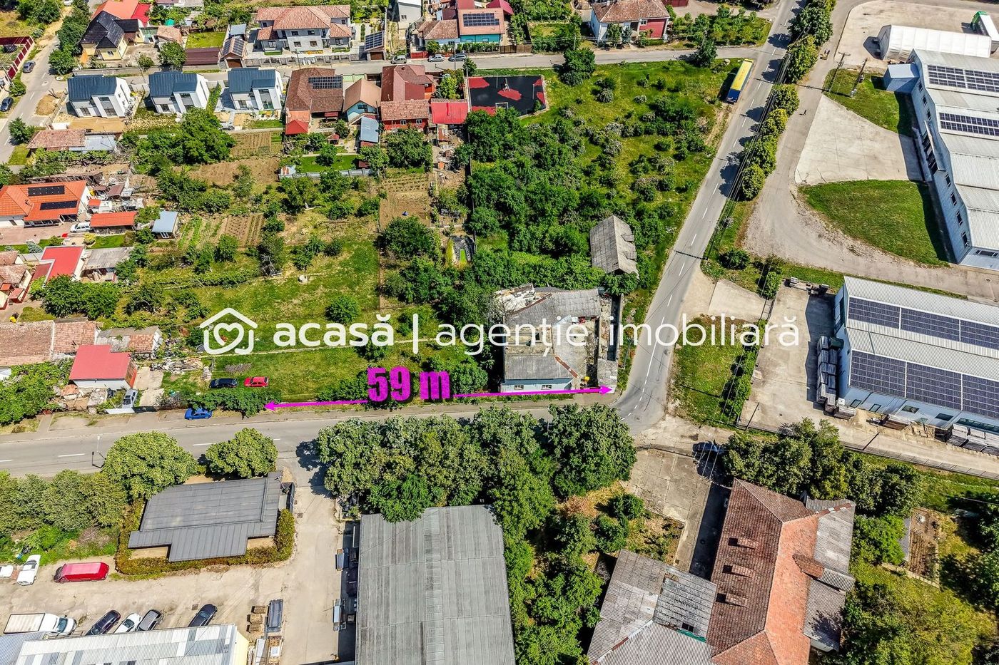 Teren comercial de 1261 mp pe colt, in Aradul Nou, cu front de 60+23 m