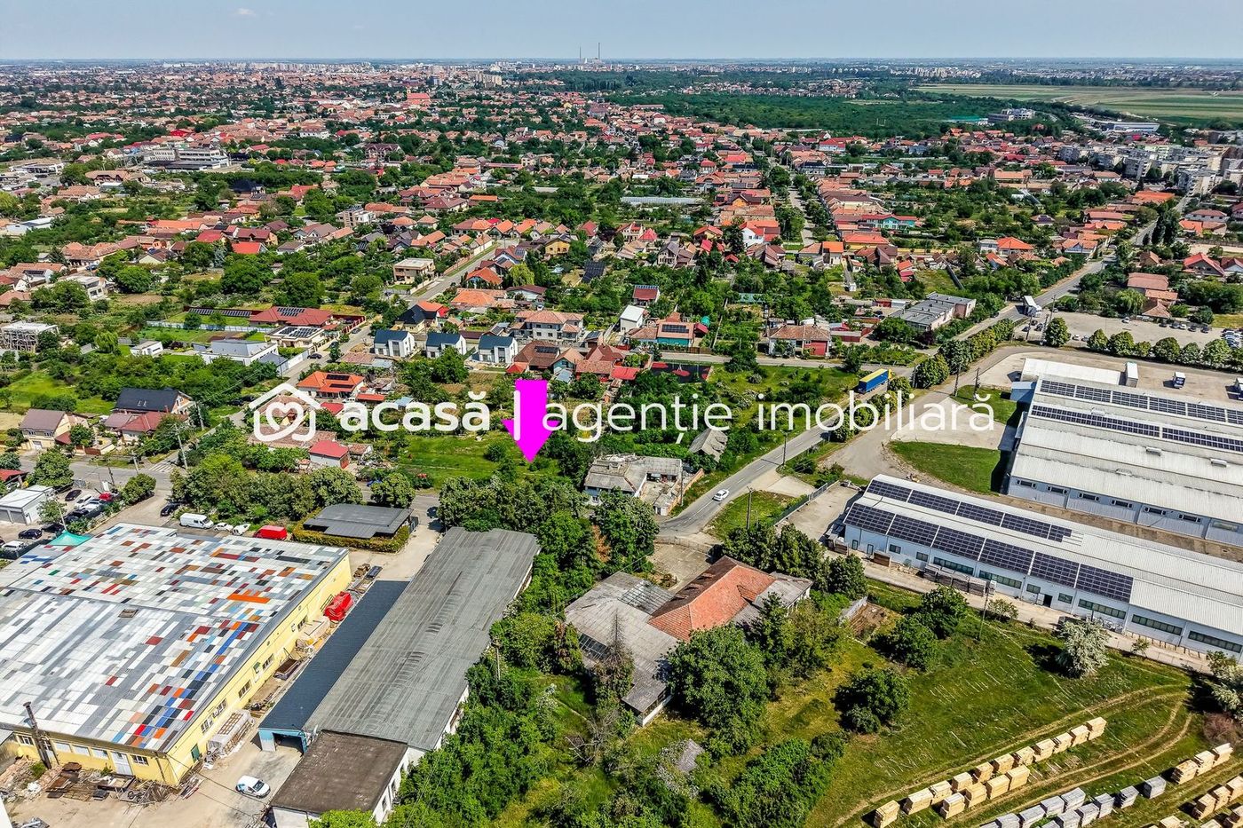 Teren comercial de 1261 mp pe colt, in Aradul Nou, cu front de 60+23 m
