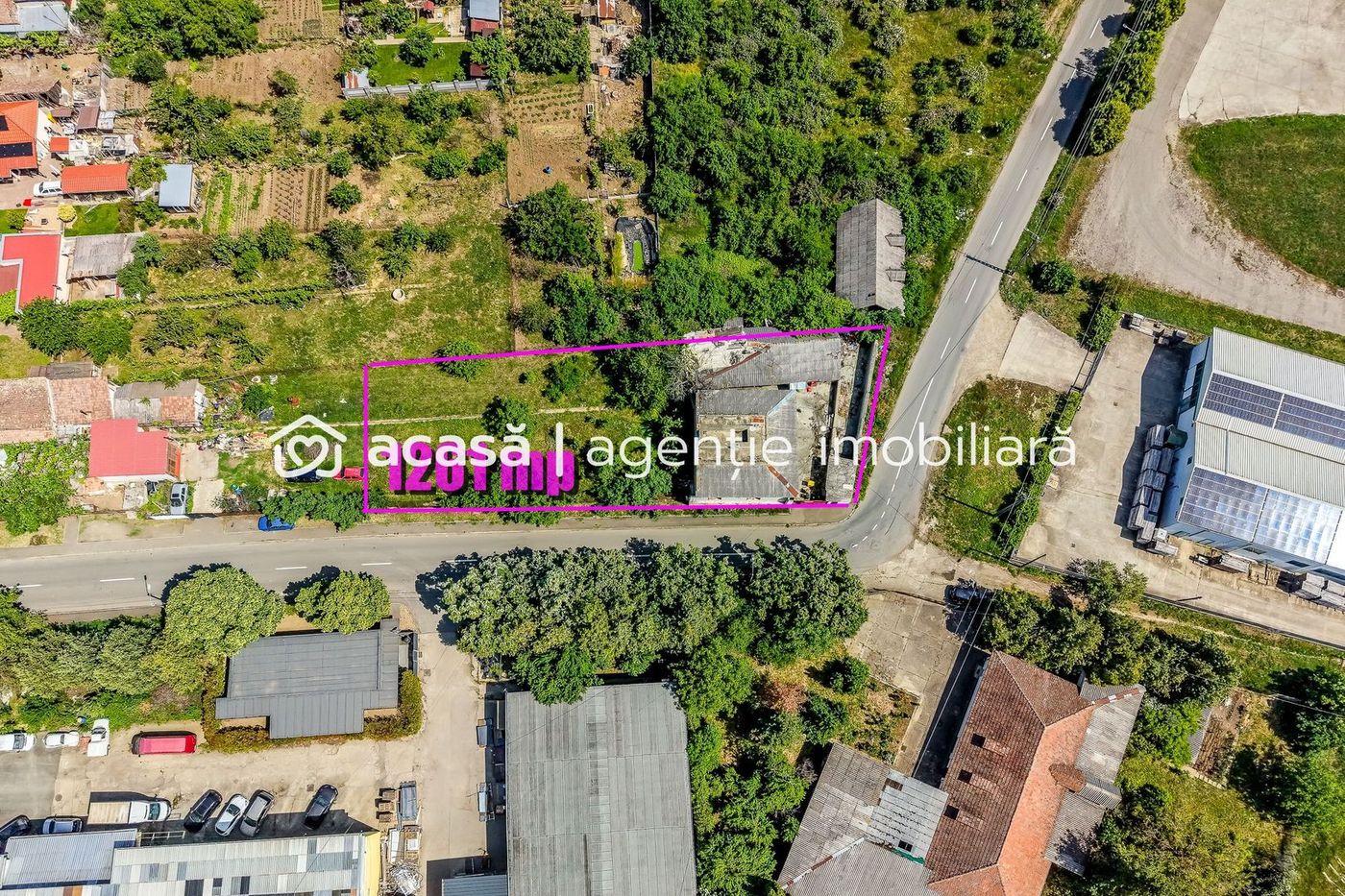 Teren comercial de 1261 mp pe colt, in Aradul Nou, cu front de 60+23 m