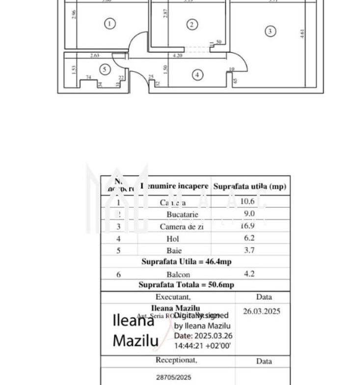 Apartament 2 camere | Etaj 1 | Zona Ostroveni | Gigacalorimetru